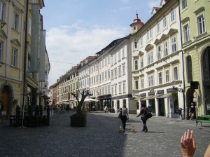 A Street in Ljubljana
